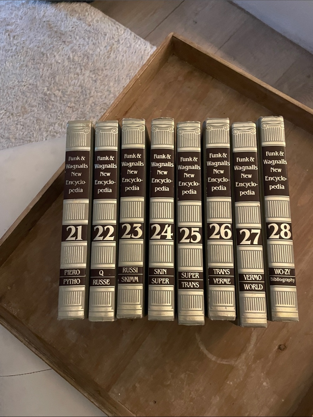 Funk & Wagnalls Encyclopedia Volumes in  - Set of 8 very nice vol 21-28